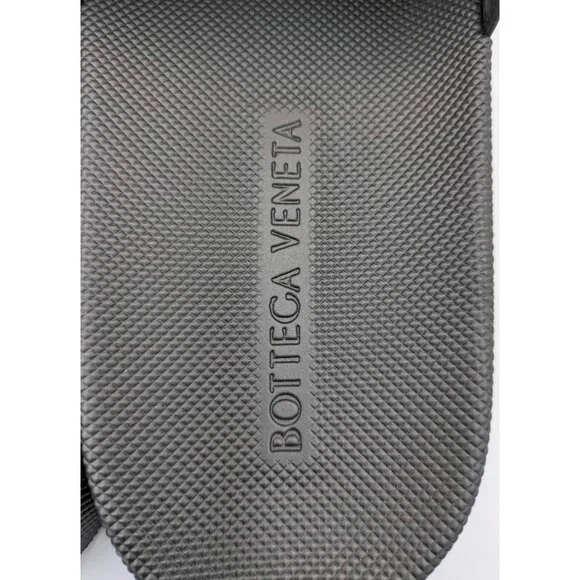 BOTTEGA VENETA Matt Rubber Slider Sandals Black Size40 - Picture 6 of 11